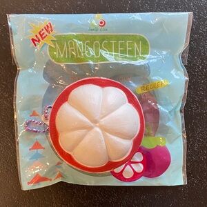 SanQi Elan mangosteen squishy toy keychain